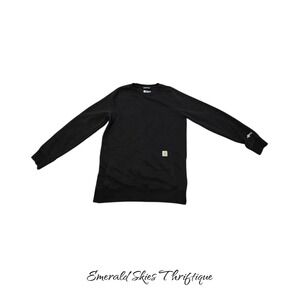 Carhartt Force Women's small Black Relaxed Fit Sweatshirt TS5568-W. Free ship